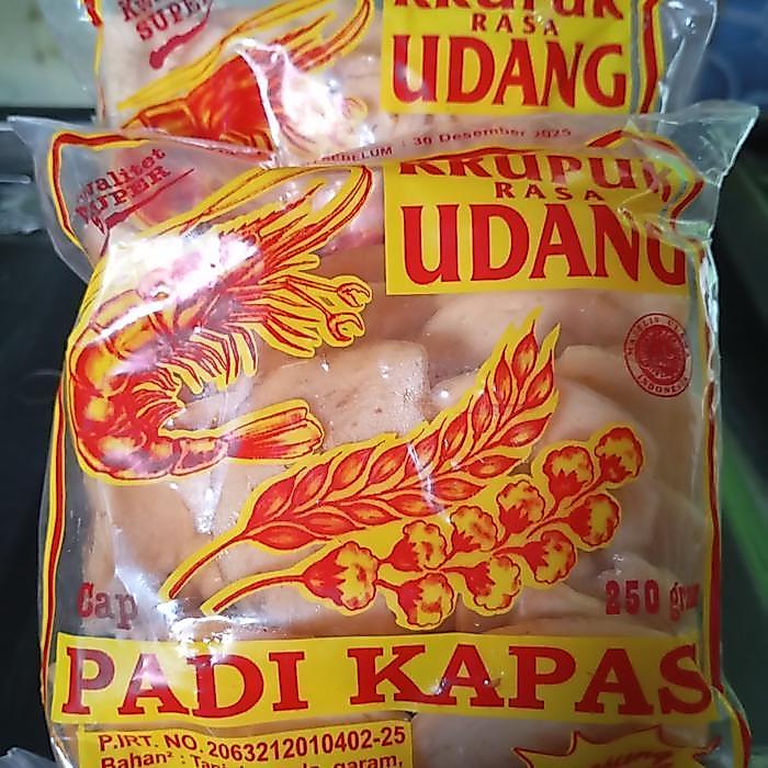 MURAH KERUPUK PADI KAPAS - KERUPUK UDANG Makanan Asin Keripik Cemilan Snack