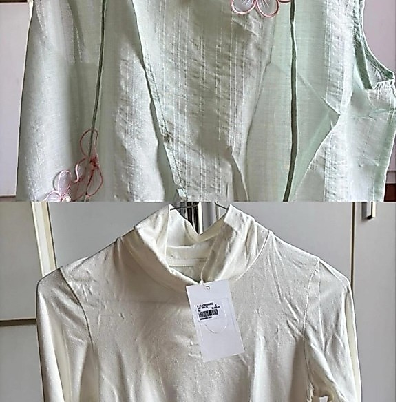 One Set Baju Colorbox Hijau Flower