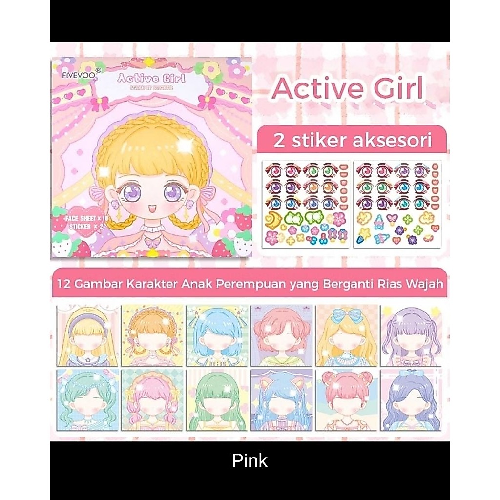 Set Sticker Book/ Buku Stiker Anak/Buku Stiker mainan anak karakter