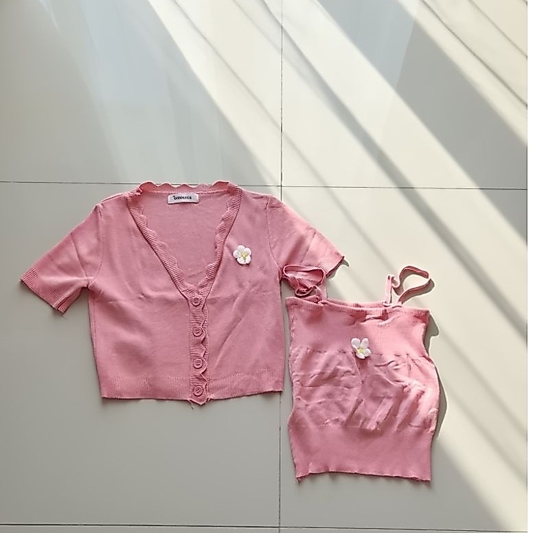 GOODLUCK BKK Cardigan Set Flower