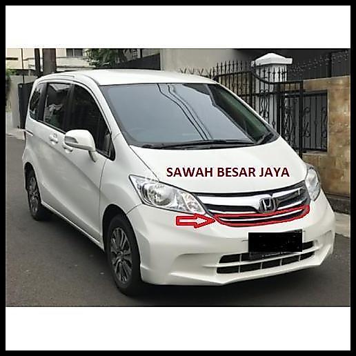 TERLARIS LIST LIS MOULDING GARNISH CHROME GRILLE GRILL GRIL DEPAN BAGIAN BAWAH HONDA FREED 2012 2013