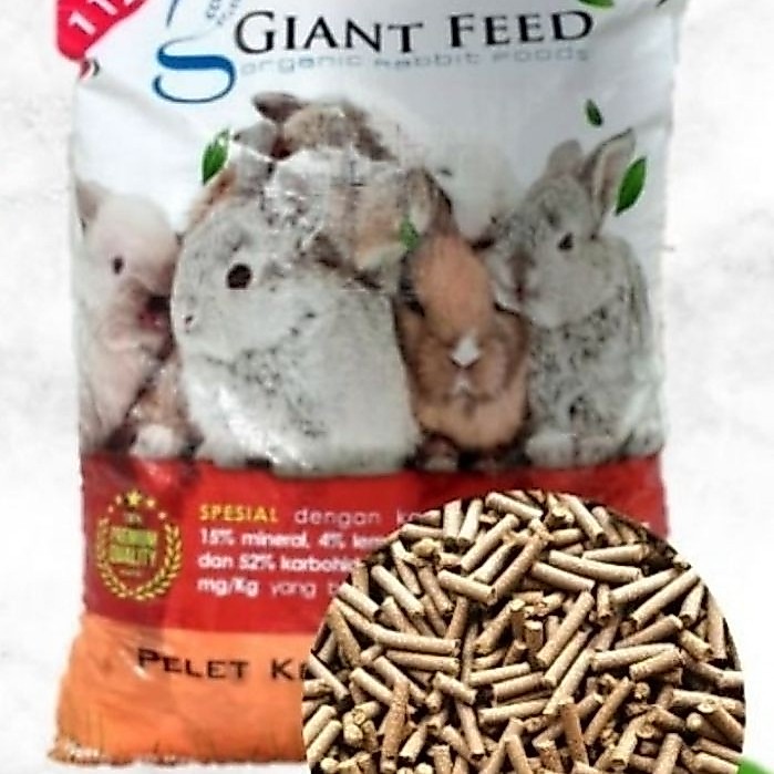 Giant rabbit feed food pakan kelinci