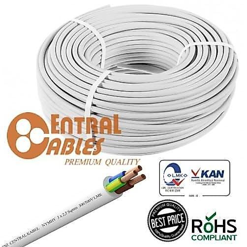 Sni Central Nymhy 3X2.5 Mm 500V Meteran( H05Vvf Rvv Kabel Listrik Lentur Nymhy 3 X 2,5Mm Nymhy 3 X 2
