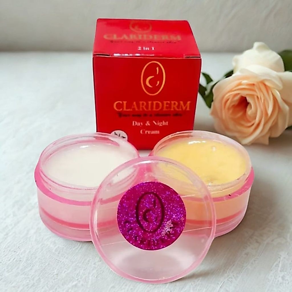 12pc krim clariderm susun siang dan malam original
