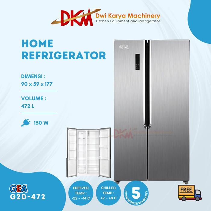 GEA Kulkas Rumah Tangga Tipe G2D-472 / Kulkas 2 Pintu