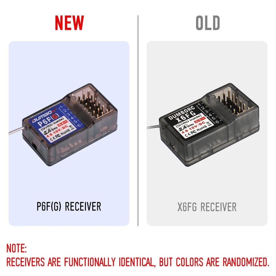 RC Servo DUMBORC X6F/X6FG/X6DC/X6DCG 2.4G 6CH Sistem Kontrol Radio Penerima untuk Pemancar X4 X5 X6 