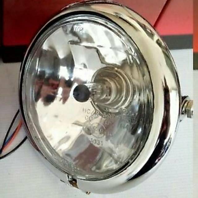 Lampu Depan Reflektor Cb100 - Lampu Pesek Cb Bulat
