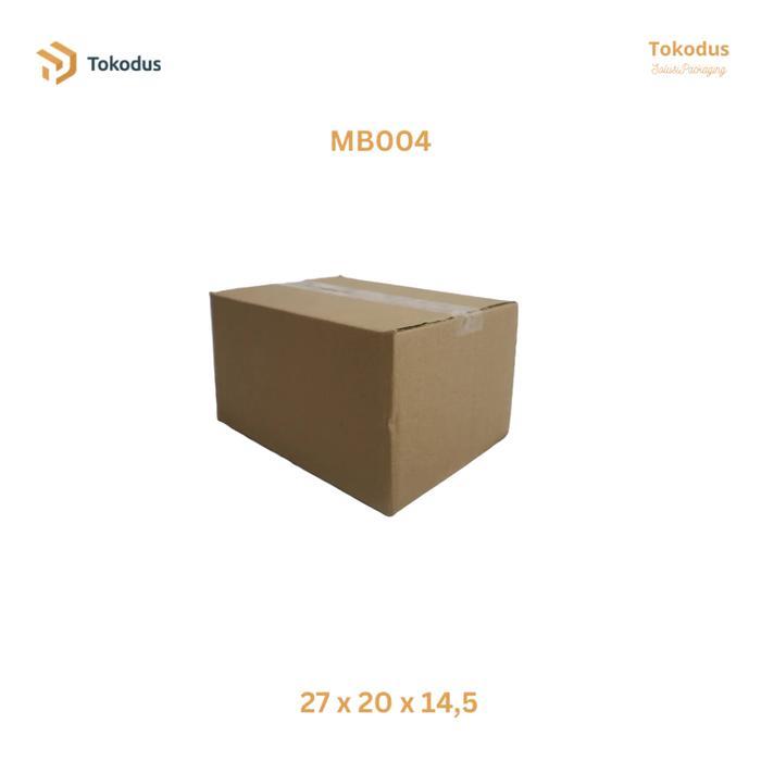 (ISI 100) Kardus Packing/Storage/Penyimpanan Box 27x20x14,5cm Polos B/F-Flute Corrugated Single Wall