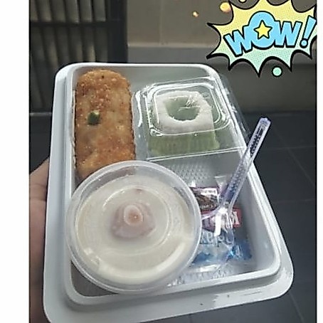 Mika Snack Box Snack, Box kue, mika putih kotak kue