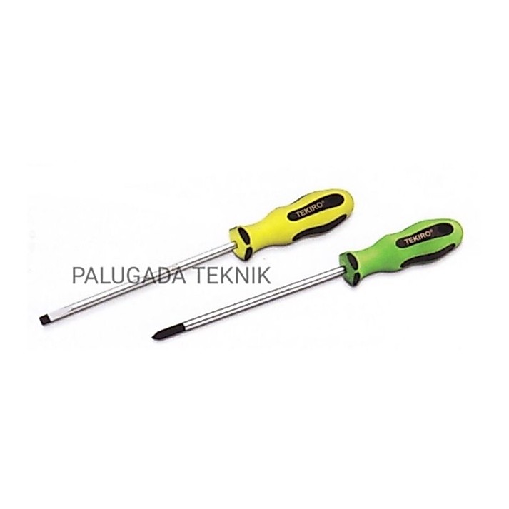 Tekiro Obeng TPR PH0 x 150mm Plus Minus / TPR Screwdriver PH0 x 150 mm