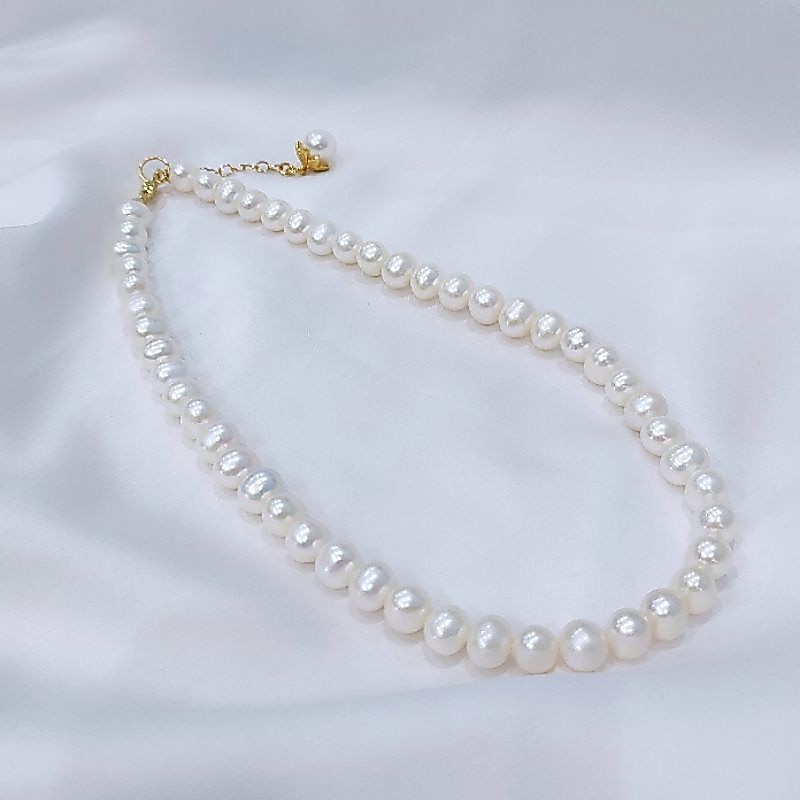 Kalung mutiara air tawar kualitas super Kalung mutiara asli lombok bersertifikat Kalung mutiara asli