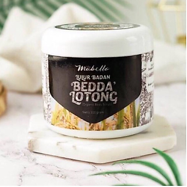 Mabello Lulur Badan Bedda Lotong 300ml Original Asli Bpom