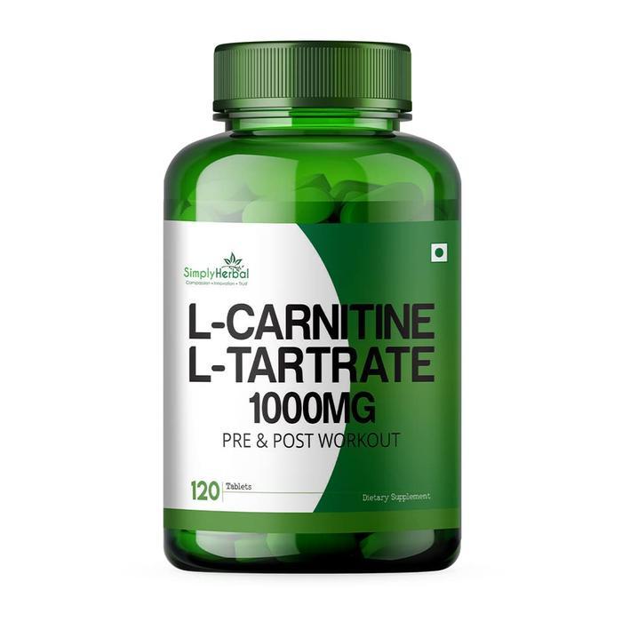 L-carnitine, L-tartrate 1000mg, 120 cap, Suplemen Energi dan Otot - L-CARNITINE
