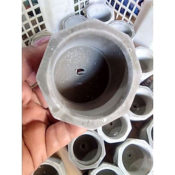Pot sukulen mini/pot semen/pot gypsum /pot abu abu/pot semen putih/pot octagonal