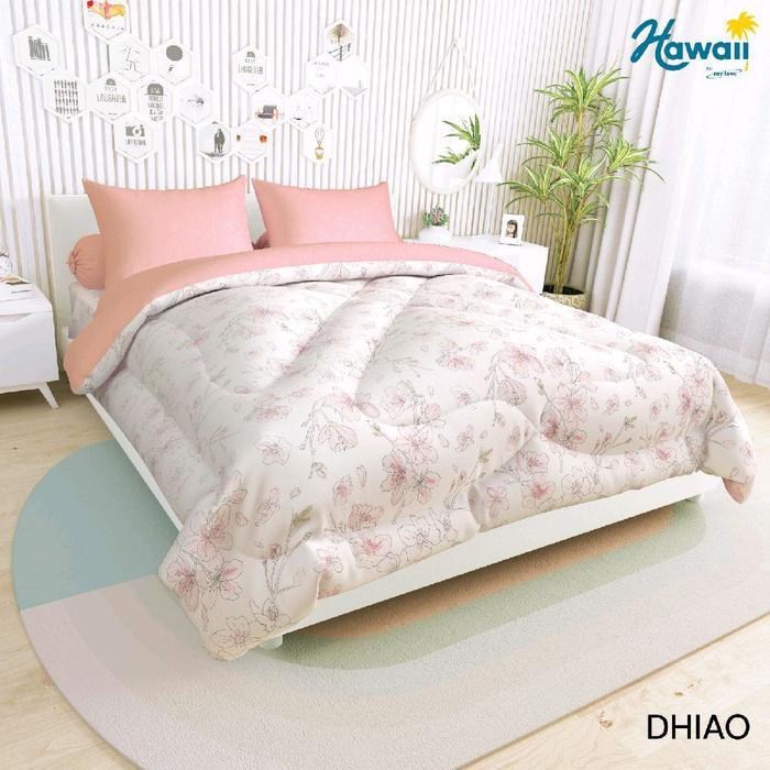 Bedcover only ukuran 200x200 Hawaii motif terlaris - dhiao, bc aja