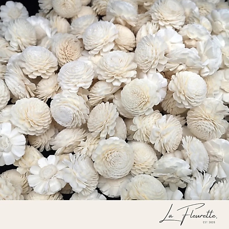 Bunga Sola Wood Flowers 4 cm / Sola Flower / Sola Wood Flower / Bunga Kayu