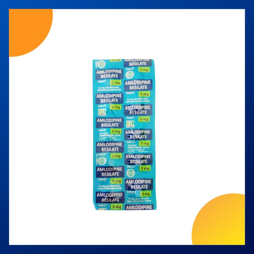 AMLODIPINE GENERIK_01 5 MG 1 STRIP @ 10 TABLET