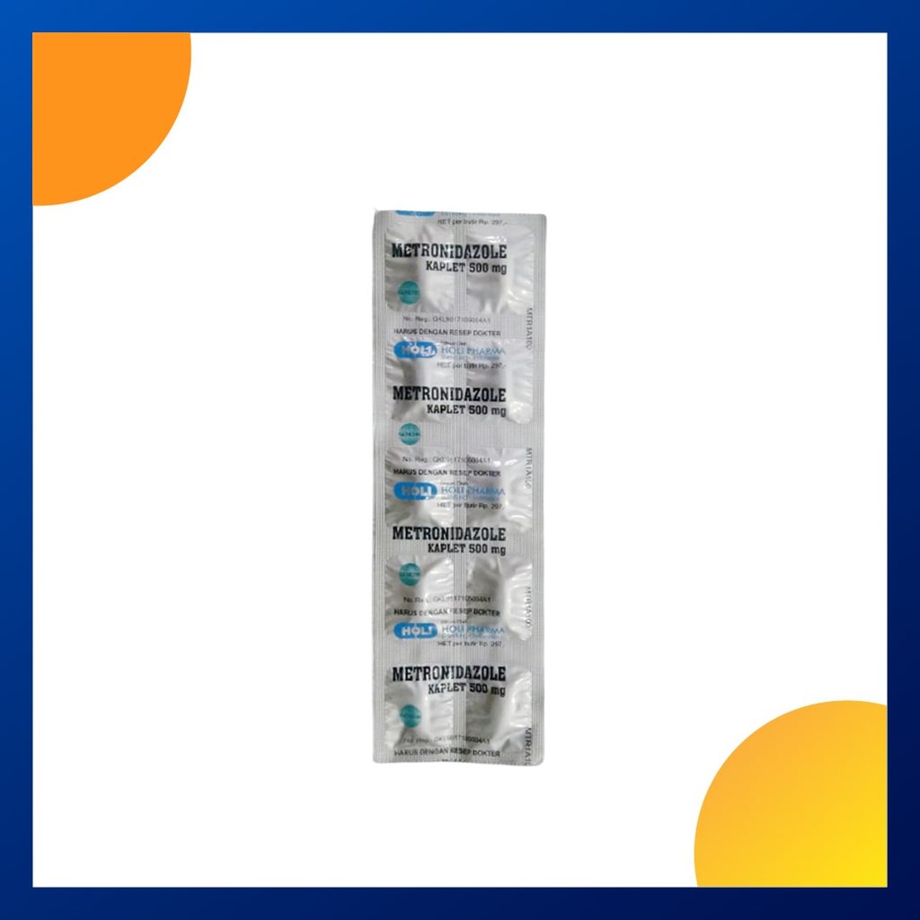METRONIDAZOLE GENERIK_01 500 MG 1 STRIP @ 10 KAPLET