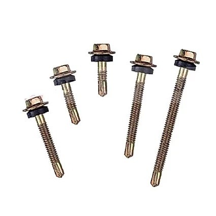 Skrup SDS Roofing (isi 10) Sekrup Atap Baut Screw Sekrup Baja Kuning Moon Lion