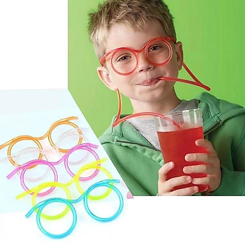SEDOTAN KACAMATA sedotan anak dewasa kacamata minum sedotan kacamata sedotan /dollpen