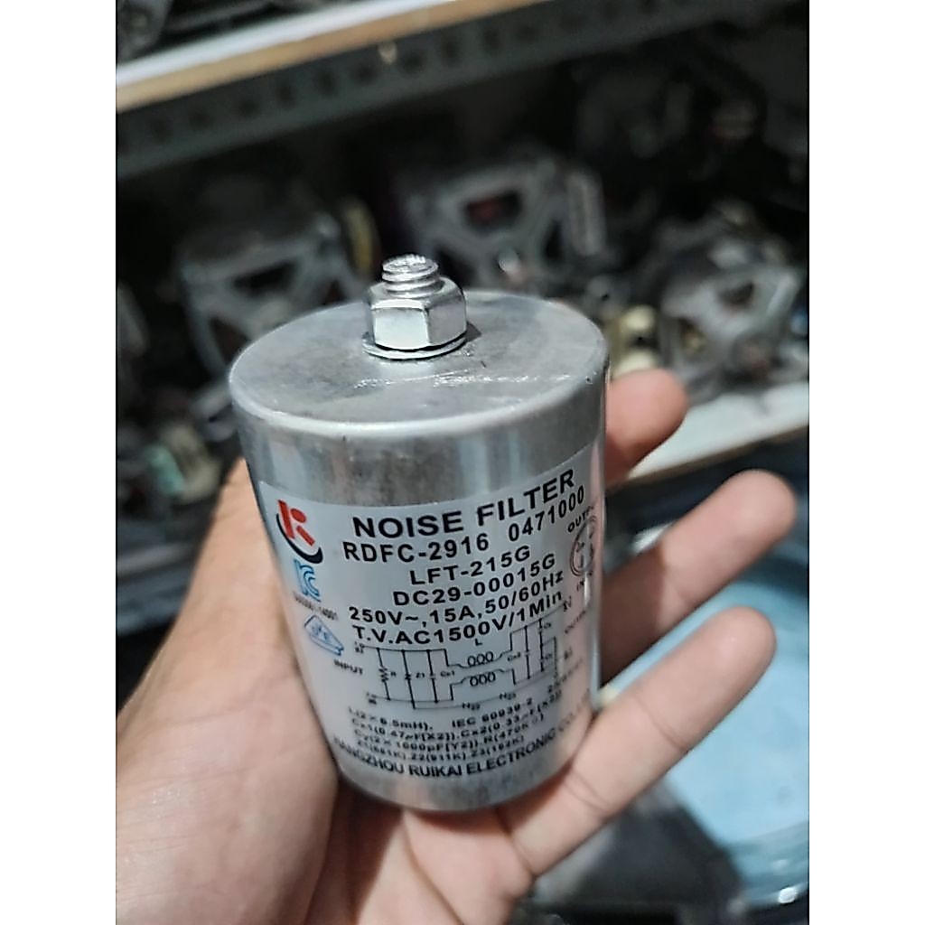 noise filter mesin cuci samsung