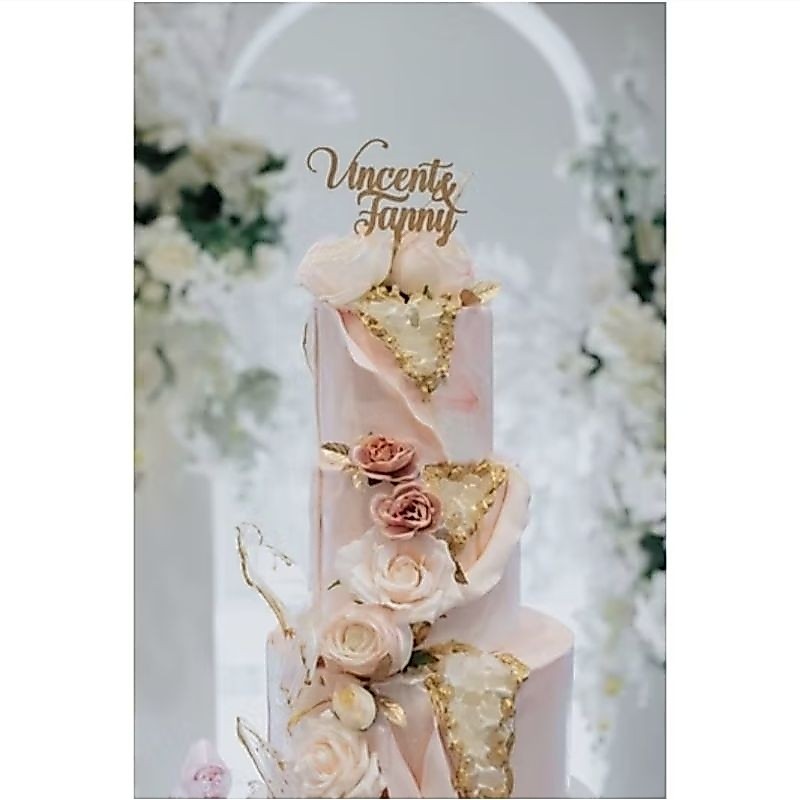 wedding cake 3tier/kue pernikahan 3tingkat/bridal shower cake/engagement cake/kue pernikahan/wedding