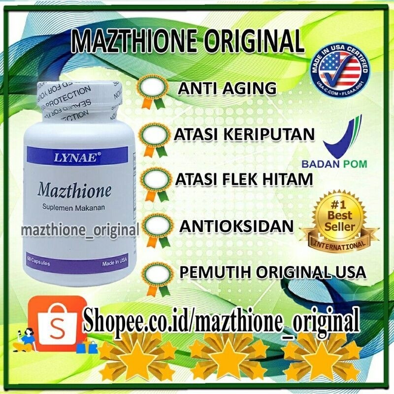 mazthione_original || mazthione asli || mazthione Original 100% - isi 60 kapsul