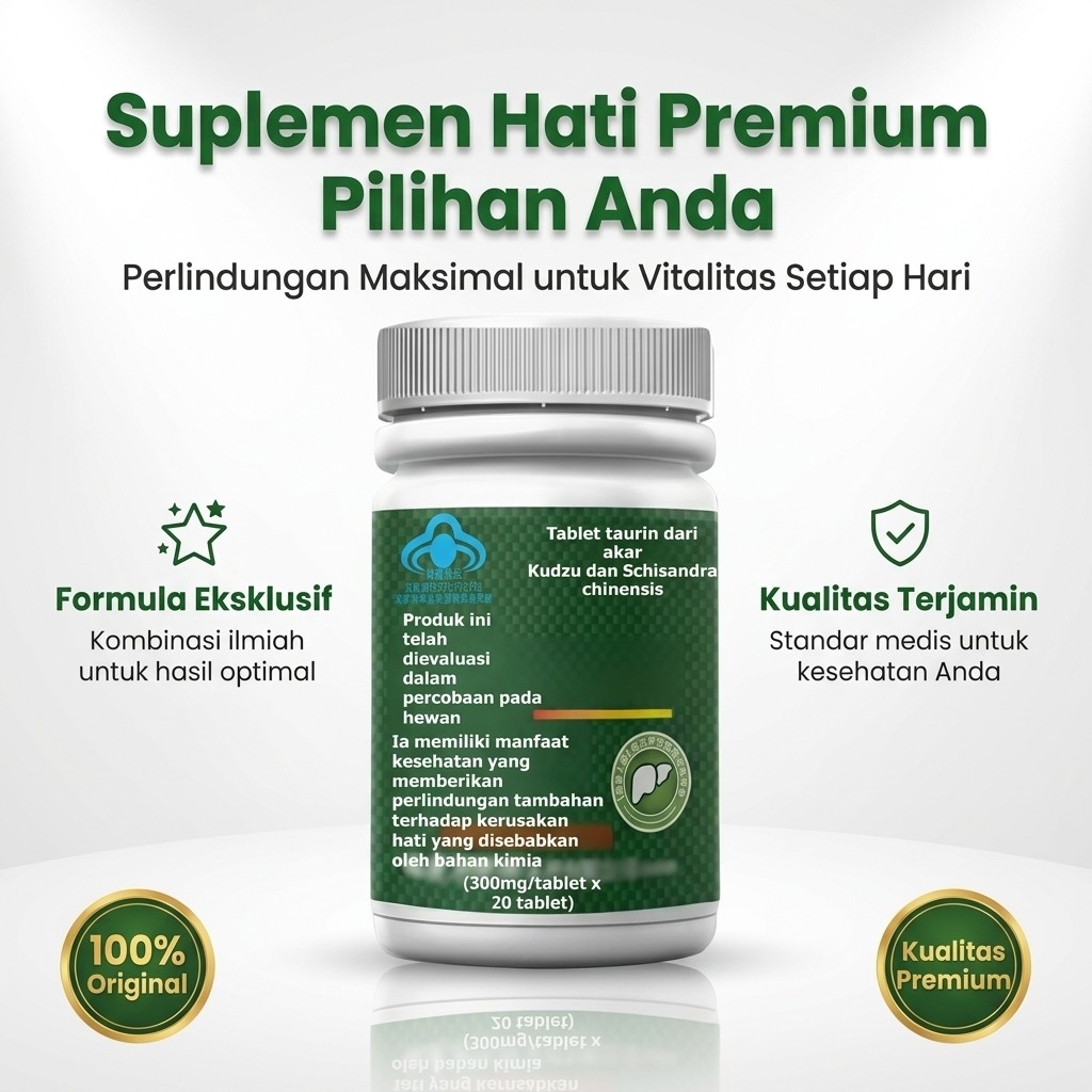 Beli 1 Gratis 2 Suplemen Kesehatan Hati Tablet Perawatan Hati untuk Kelelahan Melindungi & Menutrisi