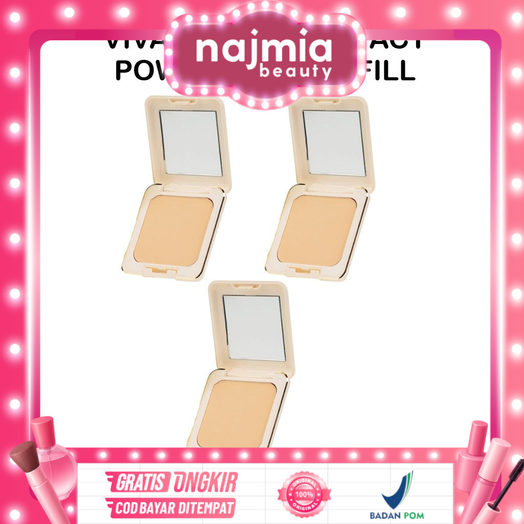 Najmia - Viva Queen Compact Powder dan Refill Queen Compact Powder-bedak padat