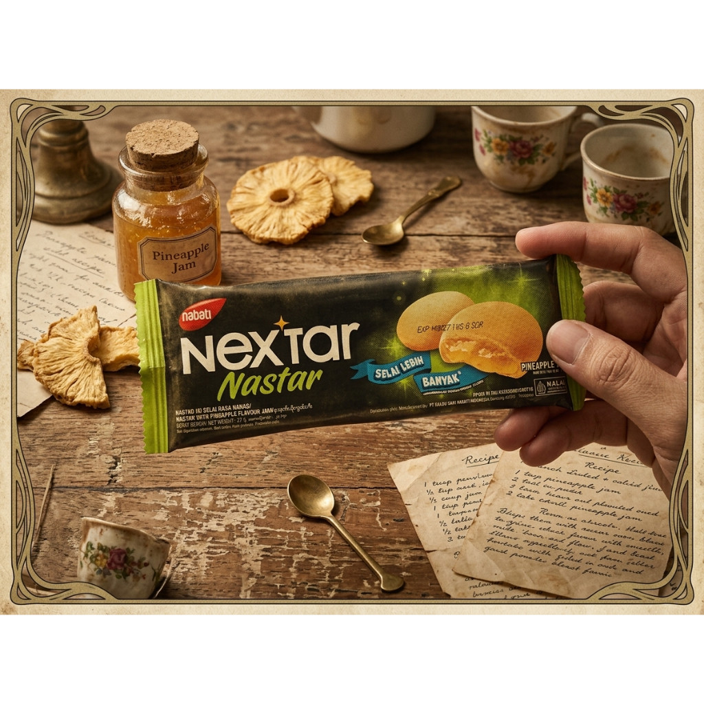 Nabati Nextar Lembut coklat 27 gram Biskuit kue 2000an Nastar Cookies Krimero star Brownies Strawber