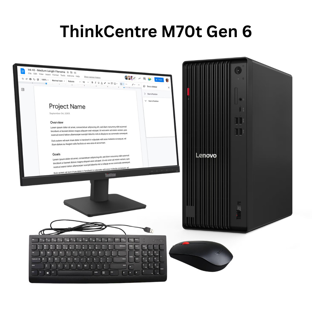 LENOVO THINKCENTRE M70T G6 ULTRA 5 225 - RAM 8GB 512GB W11PRO MONITOR 21.5 Inch -2H00