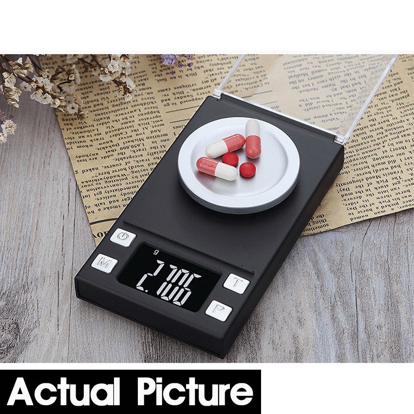 Timbangan Digital Mini 0.001g High Precision Pocket Scale Jewelry Scale Portable LCD Akurat