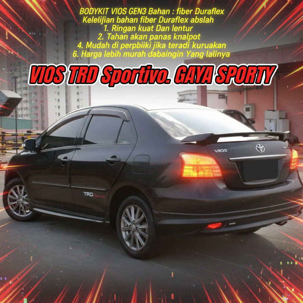 Bodykit Vios trd gen 2 06-11 body kit vios bodikit vios TRD