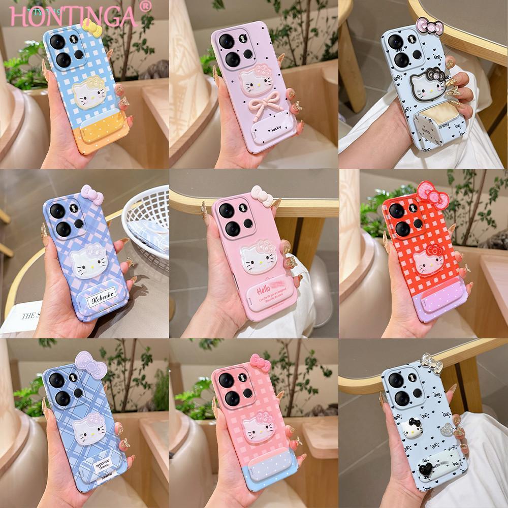 Hontinga Casing Hp Untuk VIVO Y17 Y19 Y15 Y12 Y15S Y02 Y02T Y02A Y01 Y01A Cassing Mirror Holder Kesi