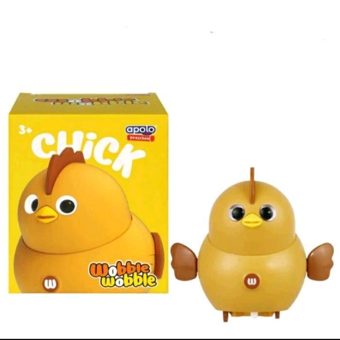 Best Seller Mainan Ayam Bebek Apolo Pre-School Wobble Wobble - Ayam coklat