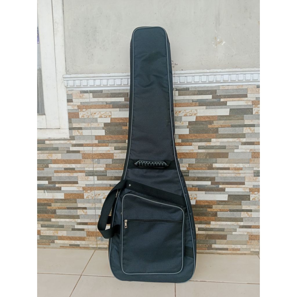Tas Gitar Listrik melodi Ransel. Busa Foam Tebal Tahan air