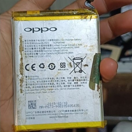 baterai Oppo a3s/a15