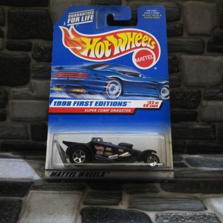 Hot Wheels Super Comp Dragster 1998 First Edition - Blue Card
