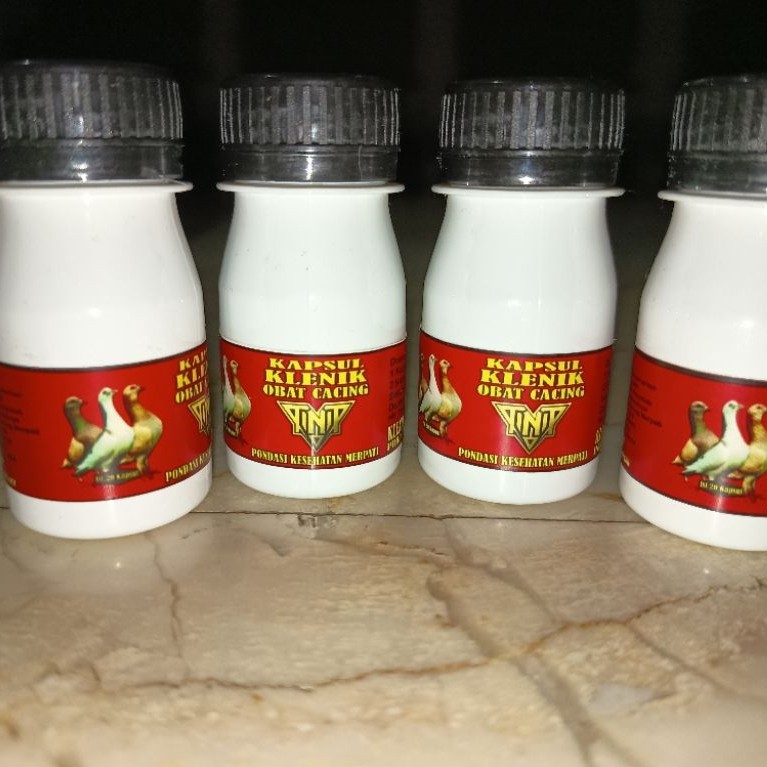 Obat Cacing Burung Merpati - 20 Kapsul
