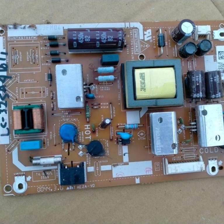 psu power supply adapter mobo tv sharp 32 inch mesin mb adaptor tv sharp lc-32sa4101i lc32sa4101i no