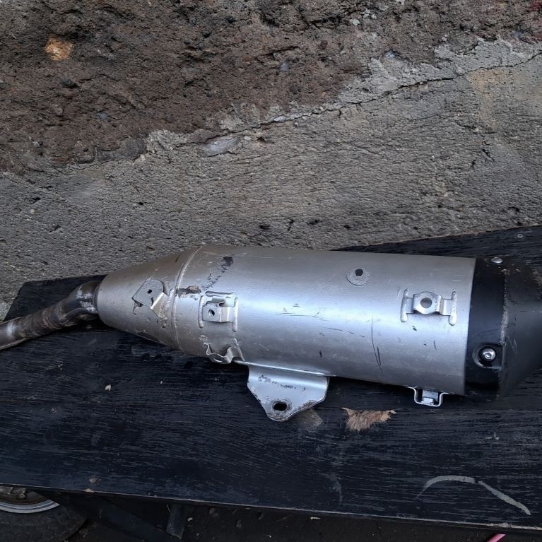 Slencer knalpot kawasaki klx 230 cc 230cc silencer knalpot original ori copotan standar kelengkapan 