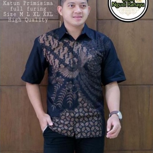 HOT DEALS Batik Pria Lengan PENDEK Reguler Fit Keris Modern Premium Baju Atasan Batik Cowok Original