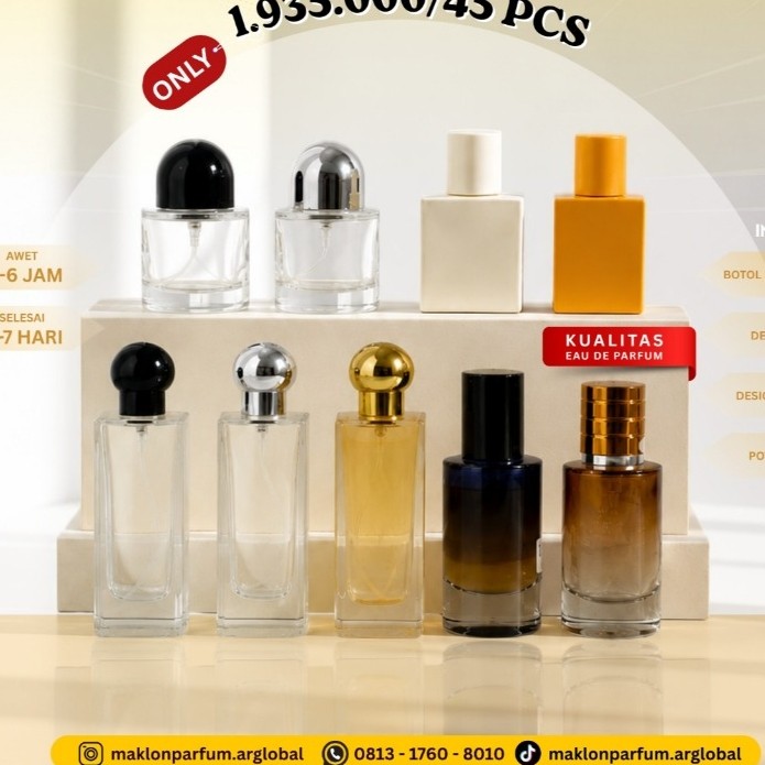 Paket Usaha Parfum- Brand Sendiri - 45 Pcs Parfum