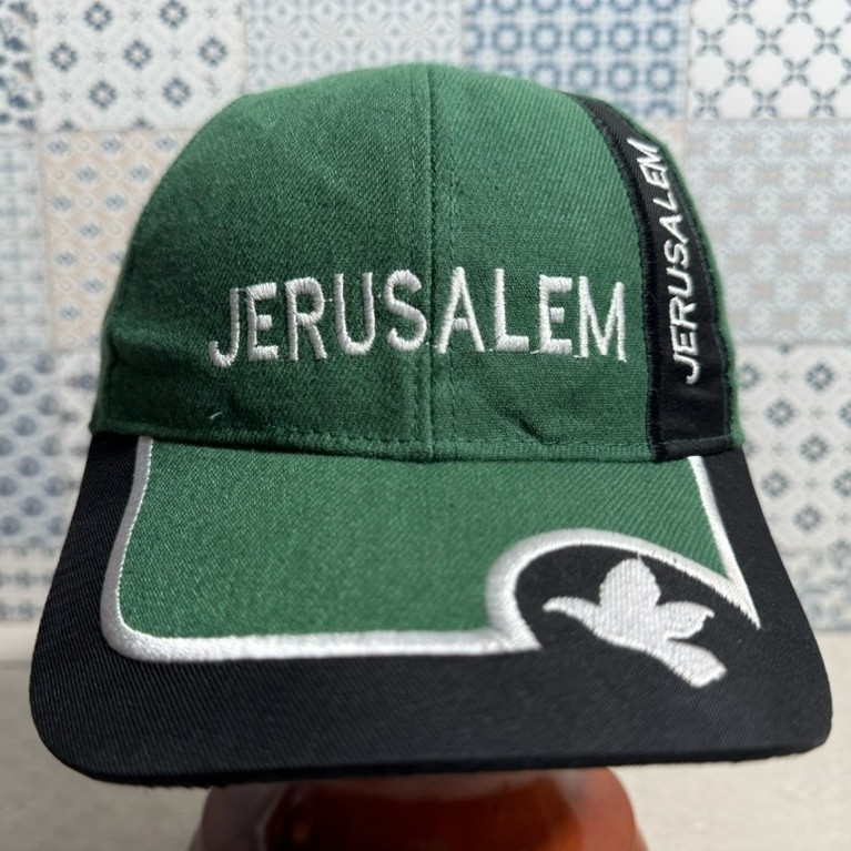 Topi Second Brand Branded Hijau Jerusalem No Tag