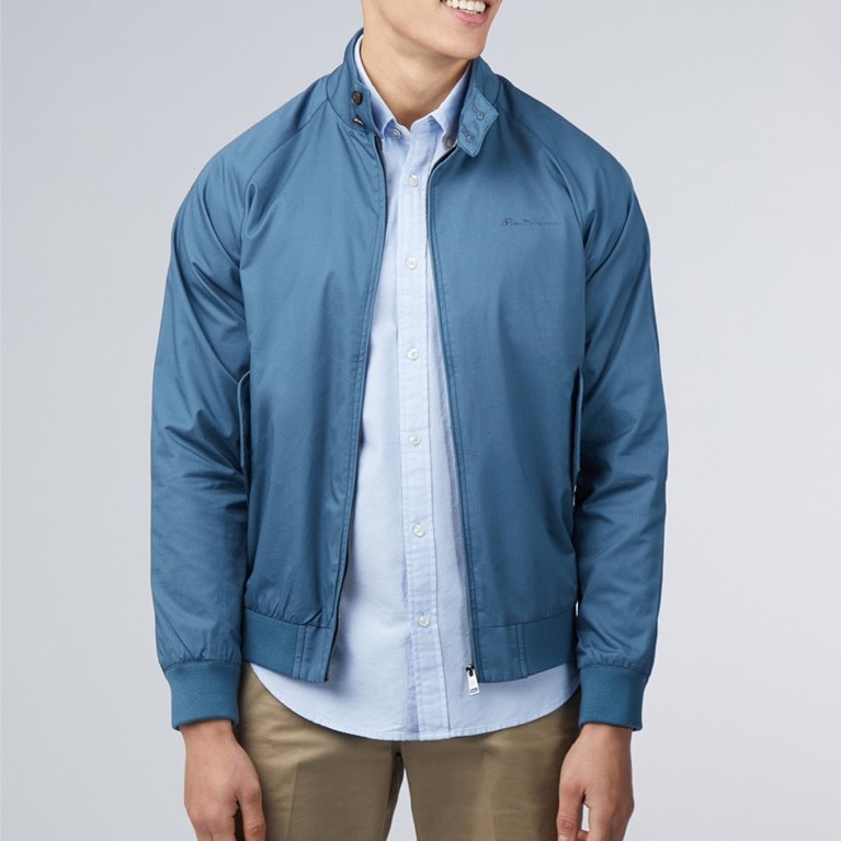 Ben Sherman Signature Harrington Jacket In Blue