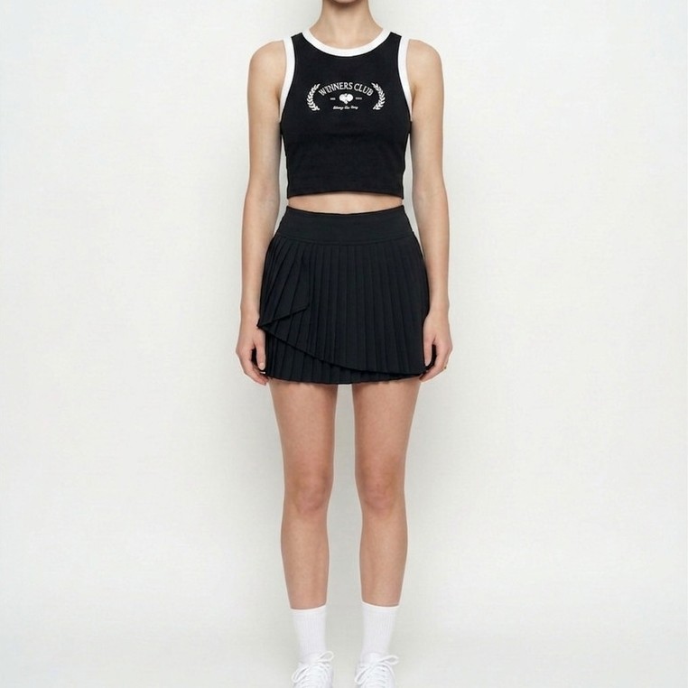 LARUSSO Winners Club - Kaos Padel Tanktop Wanita - Black