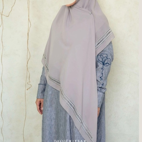 NWT ITSAR SYARI x NAPOCUT - SILA SCARF DRIFTWOOD