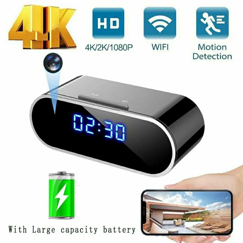 SpyCam Camera Pengintai Model Jam Dinding Wireless Terjamin Jernih