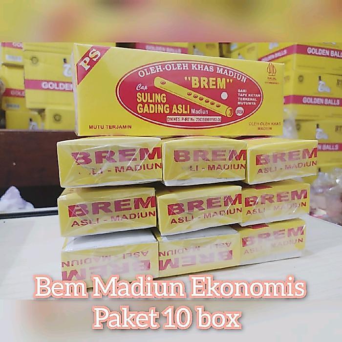Paket Brem Madiun Ekonomis 10 Box Oleh Oleh Khas Madiun Alami Jajanan Food Manis Grosir Camilan