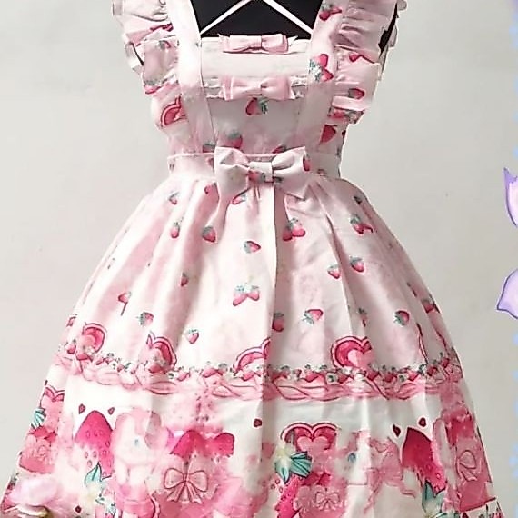 Strawberry Cat Lolita dress jsk jumperskirt